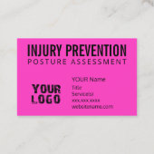 Letselpreventie Visitekaartje (Achterkant)