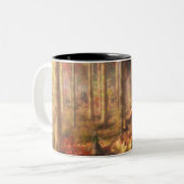 Letten van goudMok Tweekleurige Koffiemok (Voorkant links)