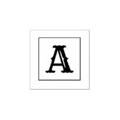 Letter A 1 inch rubberen stempel (Afrduk)