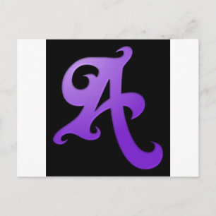 Letter A Briefkaart