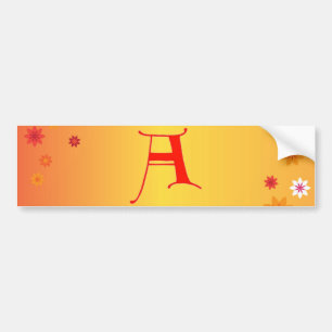 Letter A Bumpersticker