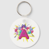 Letter A Celebration Sleutelhanger (Voorkant)