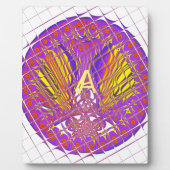 Letter A, Colorful logo-tekstontwerp Fotoplaat (Voorkant)