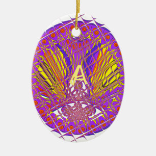 Letter A, Colorful logo-tekstontwerp Keramisch Ornament