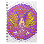 Letter A, Colorful logo-tekstontwerp Notitieboek (Voorkant)