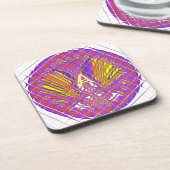 Letter A, Colorful logo-tekstontwerp Onderzetter (Linkerzijde)