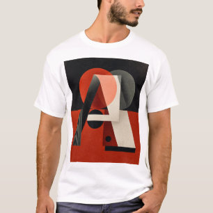Letter A – Constructivistische Geometrie op gestru T-shirt