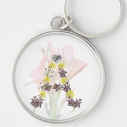 Letter A Flower Sleutelhanger (Voorkant)