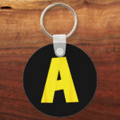 Letter A Funny Group Matching Halloween For Women Sleutelhanger (Voorkant)