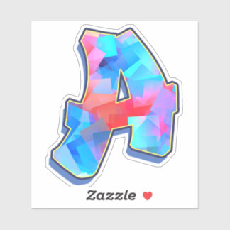 Letter A _ Graffiti alfabet letters Sticker