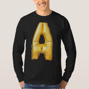 Letter A hoofdalfabet camouflage Initiaal 1 T-shirt