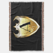 Letter A hoofdalfabet Deken (Voorkant Verticaal)