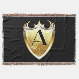 Letter A hoofdalfabet Deken