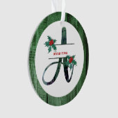 *~* Letter A Kerstfotograaf AP44 Ornament (voorkant)