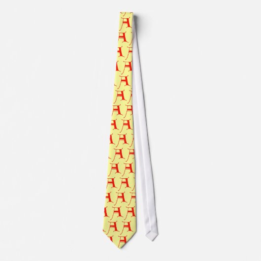 Letter A Knoop Stropdas (Voorkant)
