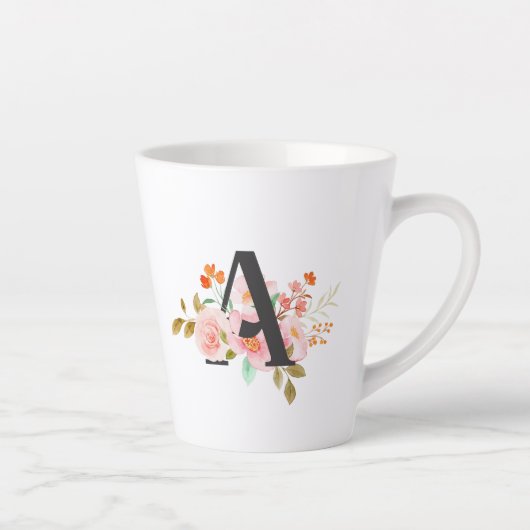 Letter A Latte Mok (Rechts)