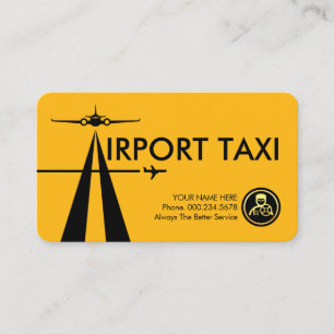 Letter-A Luchthaventaxi-service Visitekaartje