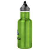 Letter A Monogram in Soccer Blue Waterfles (Rechts)