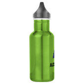 Letter A Monogram in Soccer Blue Waterfles (Links)