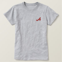 Letter A Monogram Initiaal geborduurd