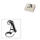  letter a 	rubberstempel (Gestempeld)