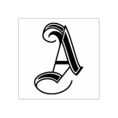  letter a 	rubberstempel (Afrduk)