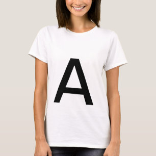 letter "A" T-shirt