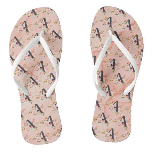 Letter A Teenslippers (Voetbed)