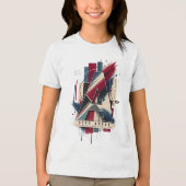 Letter A Tri-Blend Shirt (Voorkant)