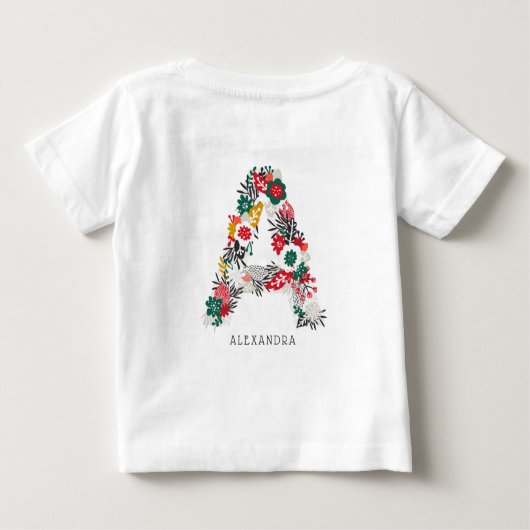 Letter A | Whimsical Bloem Letter Monogram I (Achterkant)