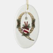 Letter Art - Q - kerstcadeaubon Mok-versiering Keramisch Ornament (Rechts)