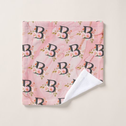 Letter B Bad Handdoek (Wasdoekje)