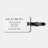 Letter B Bagagelabel (Achterkant horizontaal)