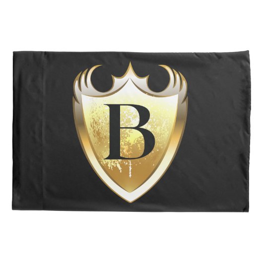 Letter B Capital Alphabet Kussensloop (Achterkant)