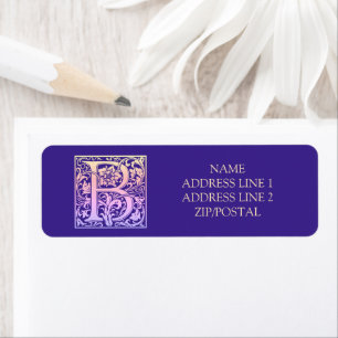 Letter B Colorful First Letter Gradient Etiket