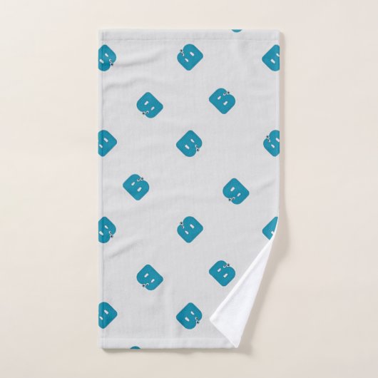 Letter B grijs Handdoek (Handdoek)