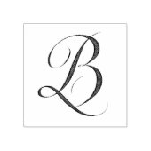 Letter B in rubberstempel (Afrduk)