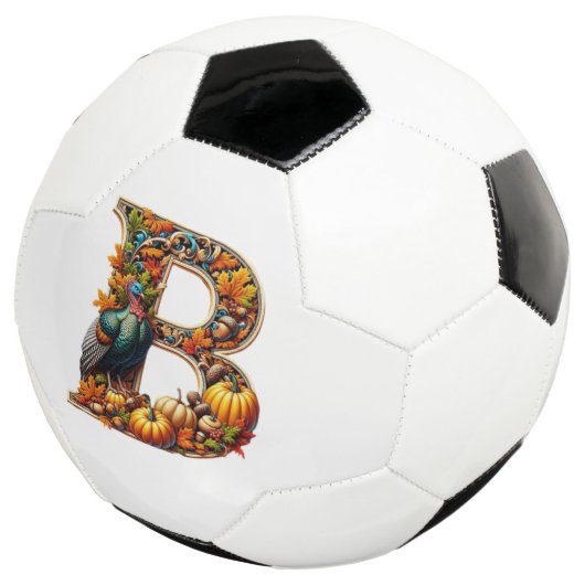 Letter B in Thanksgiving style (3/4)