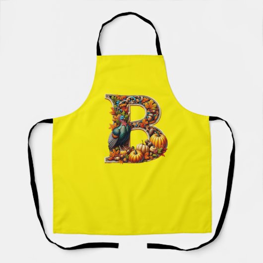 Letter B in Thanksgiving style Schort (Voorkant)