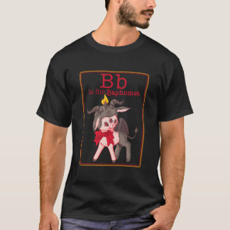 Letter B is voor een Schattige Baphomet Kaart Sata T-shirt