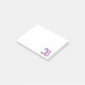 Letter B monogram post het merkt op Post-it® Notes (Schuin)