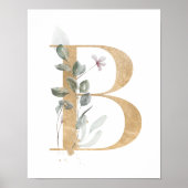 Letter B Monogram Poster (Voorkant)