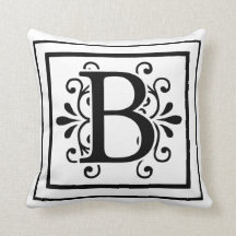 Letter B Monogram Sierkussen