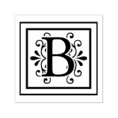 Letter B Monogram Zelfinktende Stempel (Design)