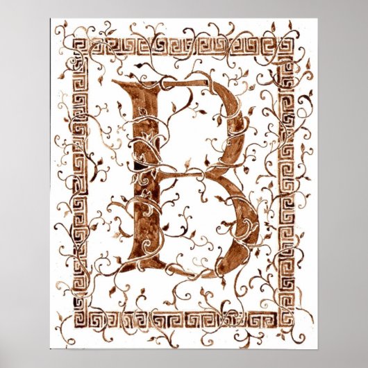 letter b poster (Voorkant)