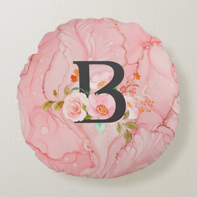 Letter B Rond Kussen (Voorkant)