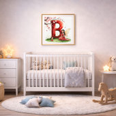 Letter B Sprookjes Kunst Poster - Kersenbloesem