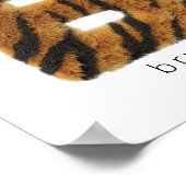 Letter B tijgerbont Poster (Hoek)