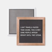 Letter Board Quote Fridge Magnet Magneet (Voorkant / Achterkant)