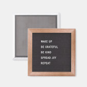 Letter Board Quote Fridge Magnet Magneet (Voorkant / Achterkant)